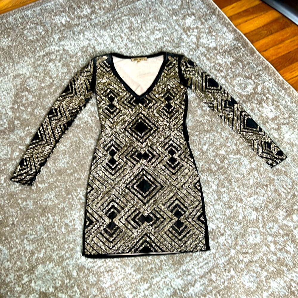 WOW Culture Beaded Mini Dress